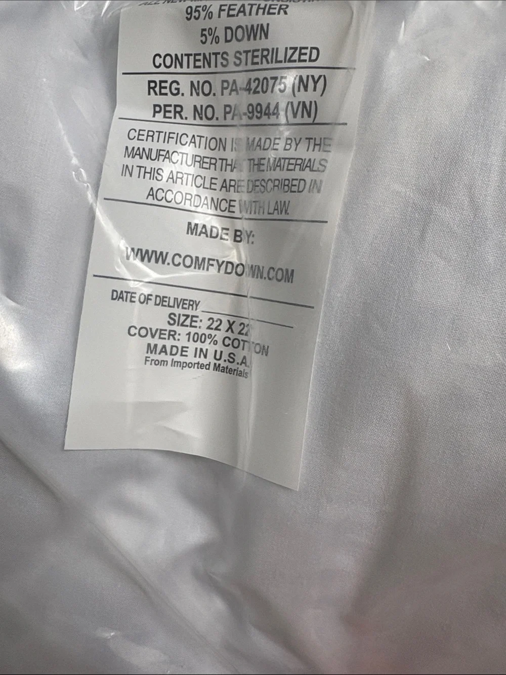 White Home Bedding Pillows - Plush Support (Set of 2)